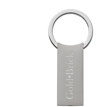 Metalen Sleutelhanger Met Kliksysteem Zilver Metalen Sleutelhanger Met Kliksysteem Zilver