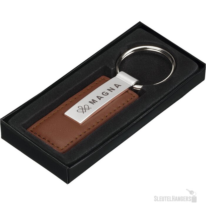 Leatherkey Sleutelhanger Bruin