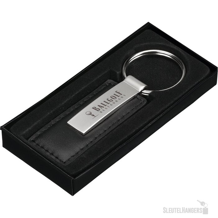 Leatherkey Sleutelhanger Zwart