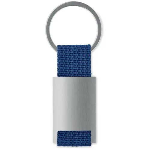 Metalen sleutelhanger Tech blauw