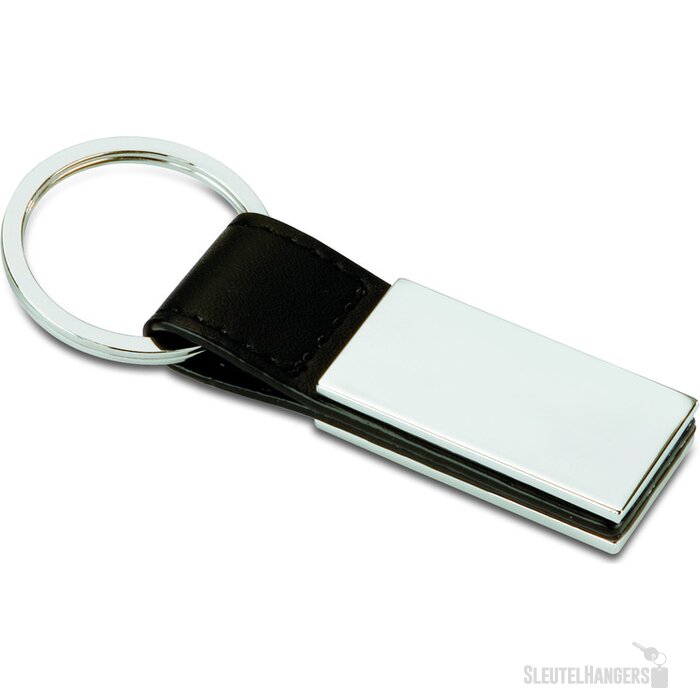 Klassieke sleutelhanger Rectanglo zwart