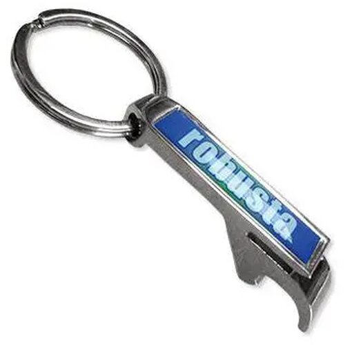 Bieropener flesopener met doming Zilver