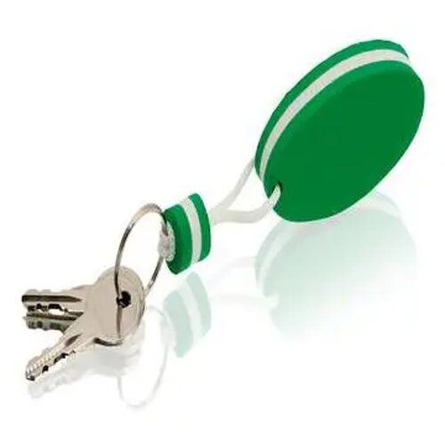 Ovale drijvende sleutelhanger Groen