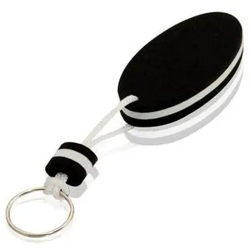 Ovale drijvende sleutelhanger Zwart