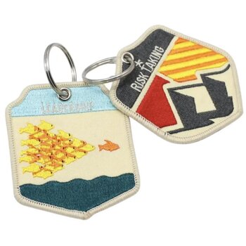 Geborduurde sleutelhanger