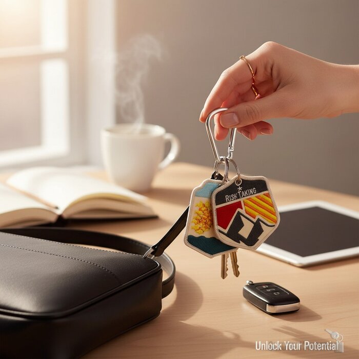 Geborduurde sleutelhanger