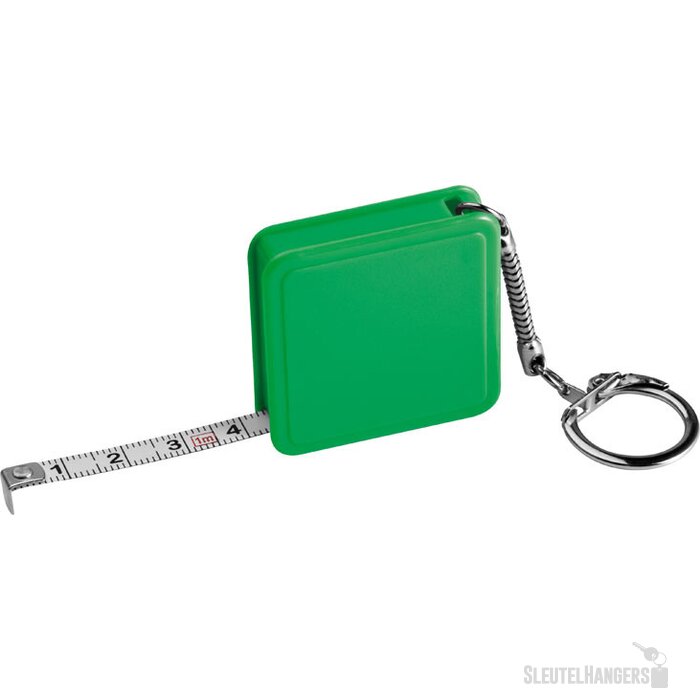 Sleutelhanger met rolbandmaat Cire groen