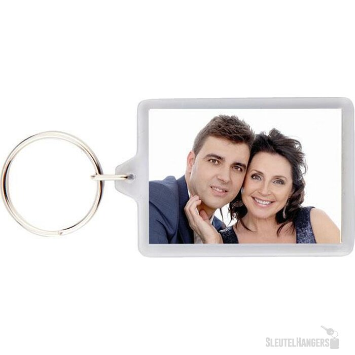Doorzichtige sleutelhanger XL
