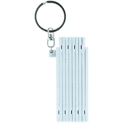 Duimstok sleutelhanger 0.5m wit