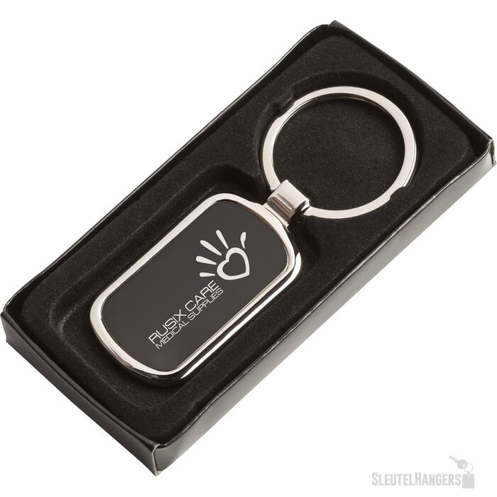 Keytag Rectangle Sleutelhanger Zwart