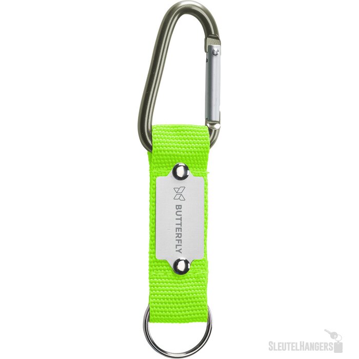Karabijnhaak Met Koord En Sleutelring Groen