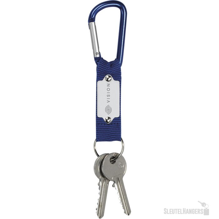 Karabijnhaak Met Koord En Sleutelring Blauw