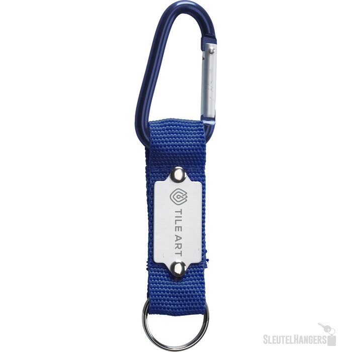 Karabijnhaak Met Koord En Sleutelring Blauw
