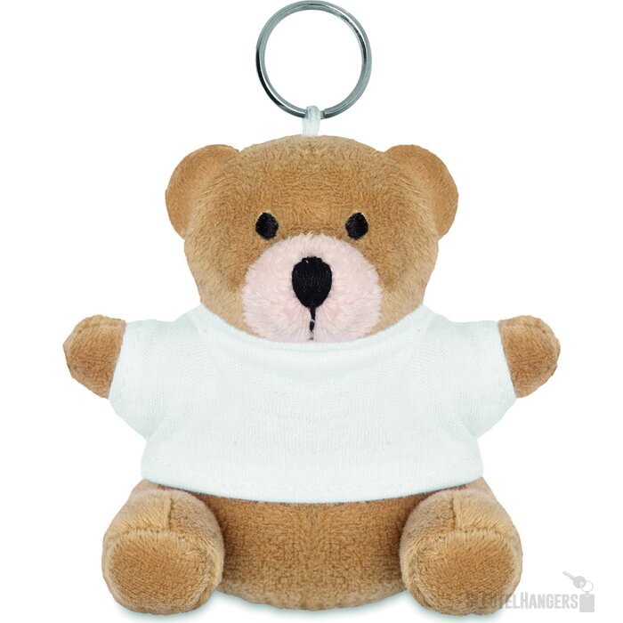 Sleutelhanger met beer Nil wit