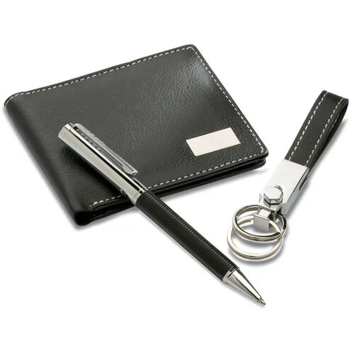 3-delige pu cadeauset Eleganci zwart