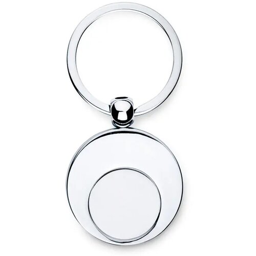 Sleutelhanger met munt Euring glanzend zilver