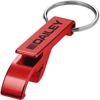 Sleutelhanger met fles- en blikopener Rood