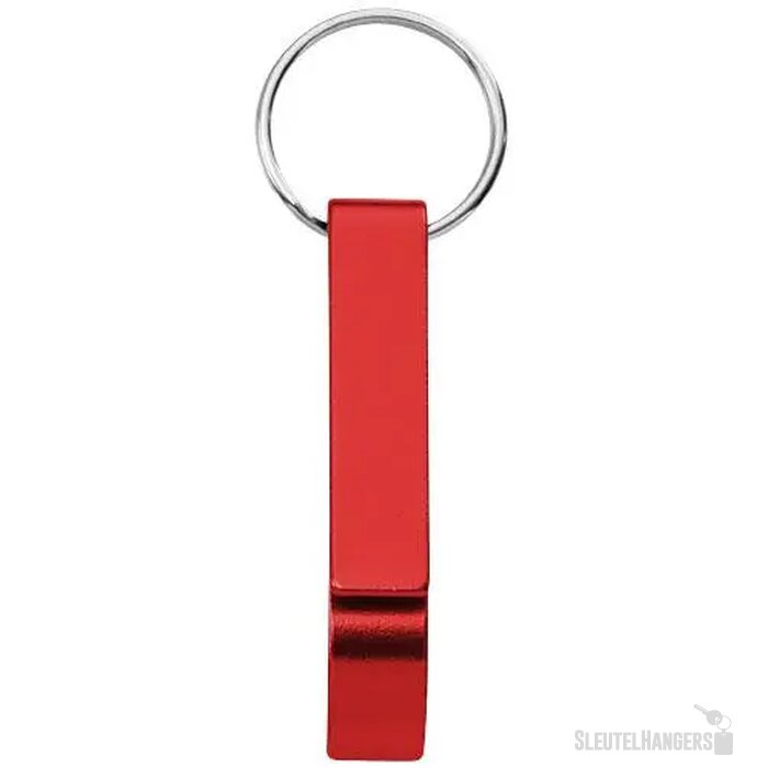 Sleutelhanger met fles- en blikopener Rood