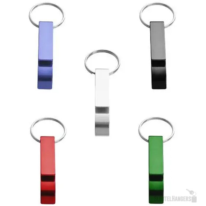 Sleutelhanger met fles- en blikopener Rood