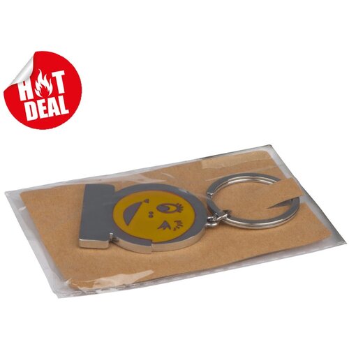 Sleutelhanger Gezicht geel