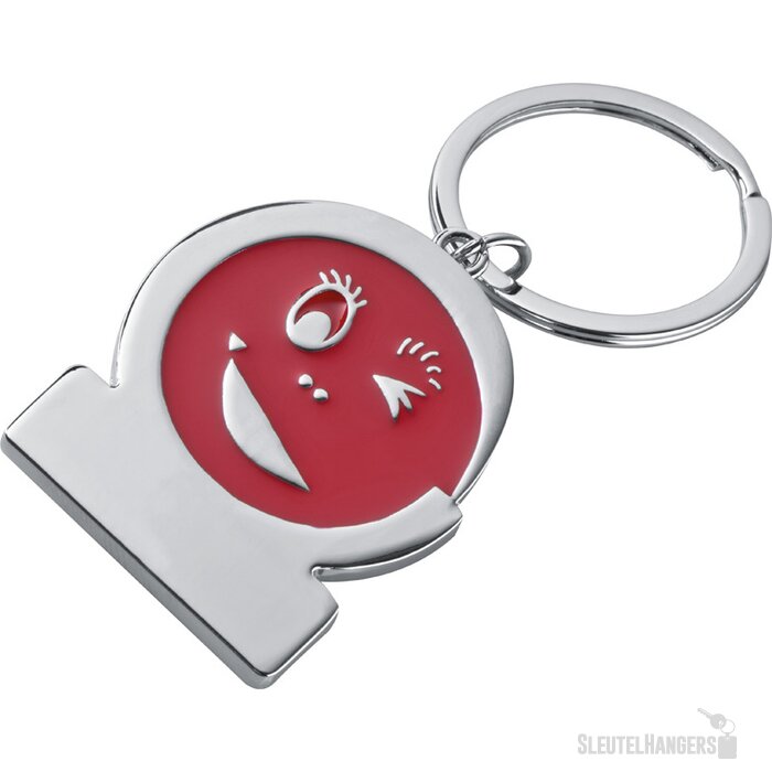 Sleutelhanger Gezicht rood