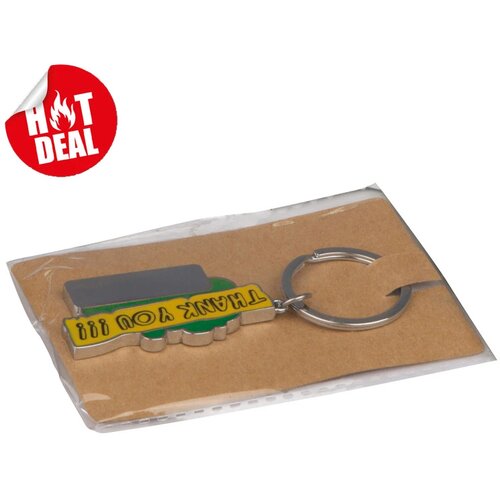 Sleutelhanger Thank you groen
