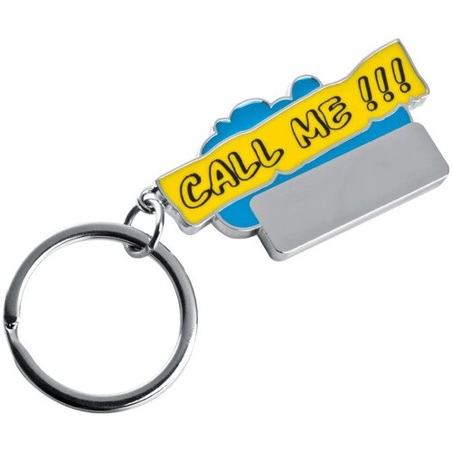 Sleutelhanger Call me lichtblauw