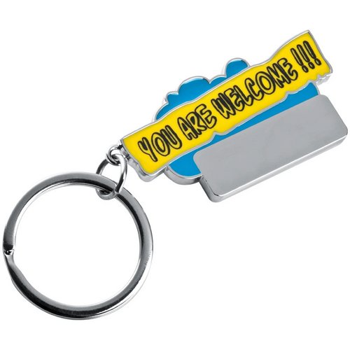 Sleutelhanger You are welcome lichtblauw