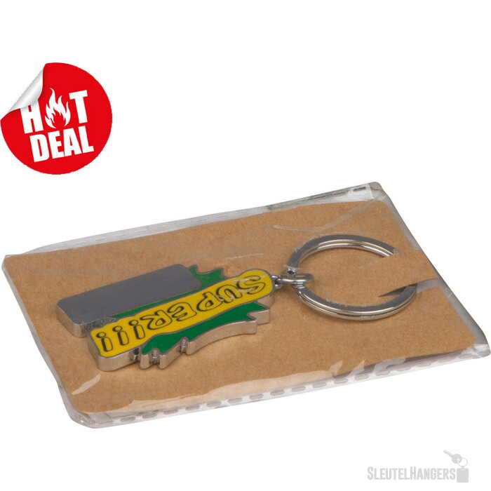 Sleutelhanger Super groen