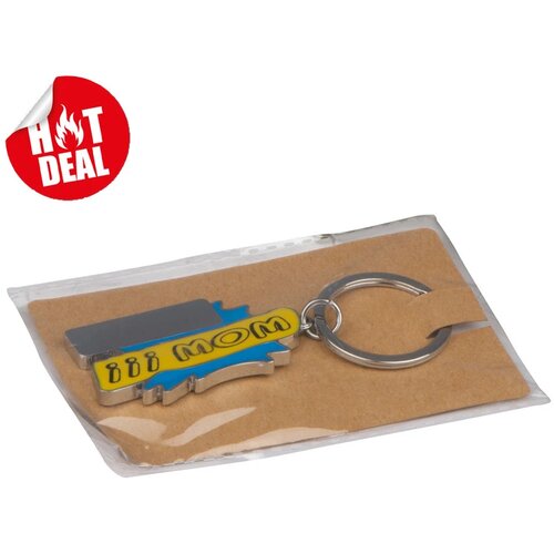 Sleutelhanger Wow lichtblauw