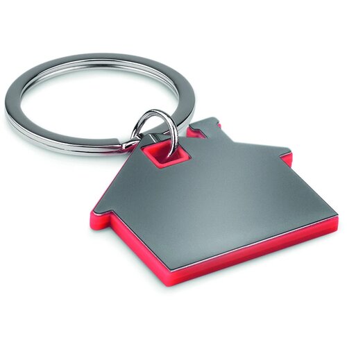 Huisvormige sleutelhanger Imba rood