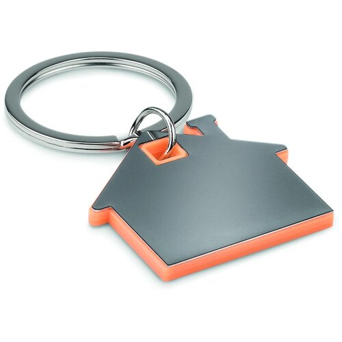 Huisvormige sleutelhanger Imba oranje