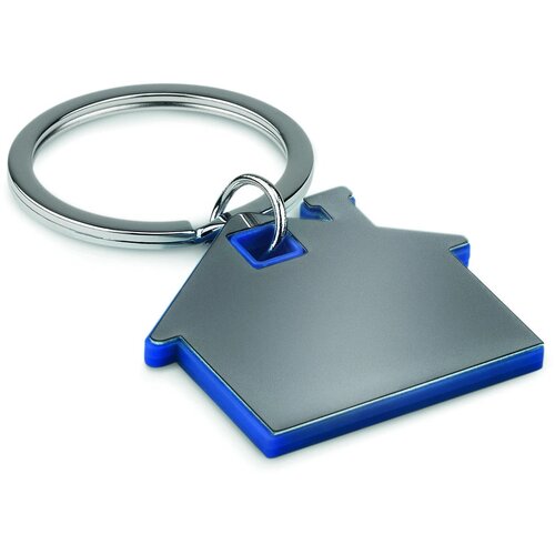 Huisvormige sleutelhanger Imba royal blauw