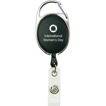 Skipashouder met musketonhaak Zwart