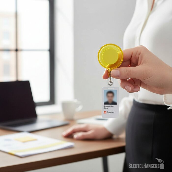 Uittrekbare Pashouder Geel