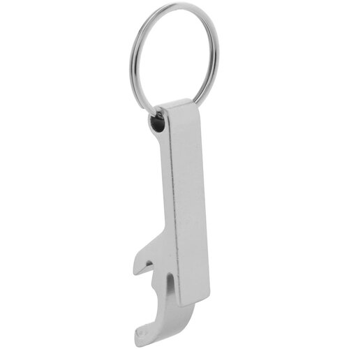 Sleutelhanger Met Fles- En Blikopener Zilver