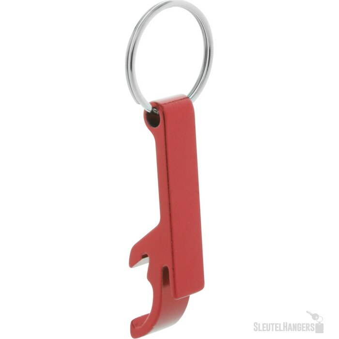 Sleutelhanger Met Fles- En Blikopener Rood