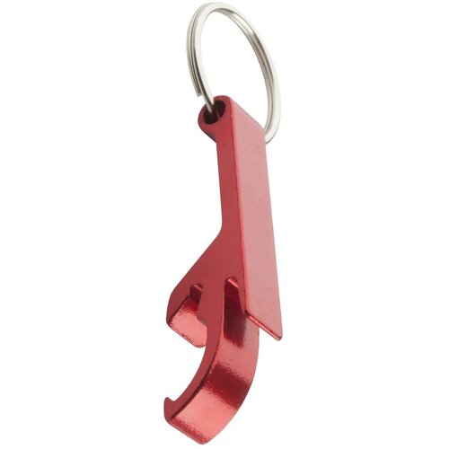 Sleutelhanger Met Fles- En Blikopener Rood