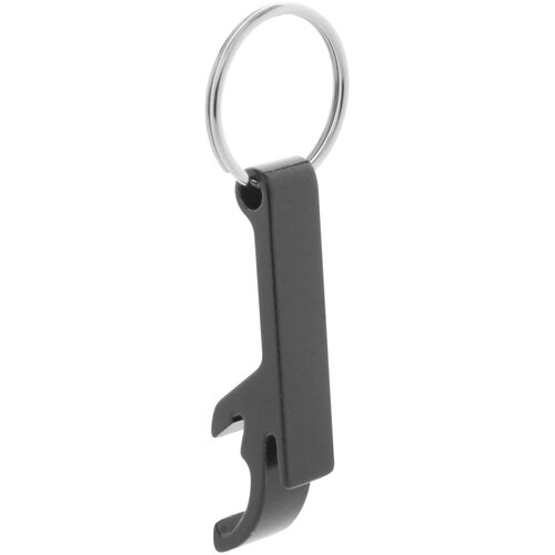 Sleutelhanger Met Fles- En Blikopener Zwart