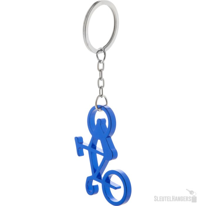 Fiets Sleutelhanger Met Opener Blauw