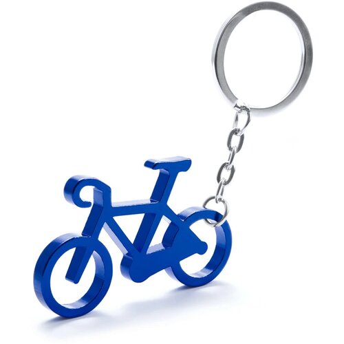 Fiets Sleutelhanger Met Opener Blauw