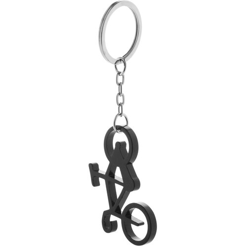Fiets Sleutelhanger Met Opener Zwart