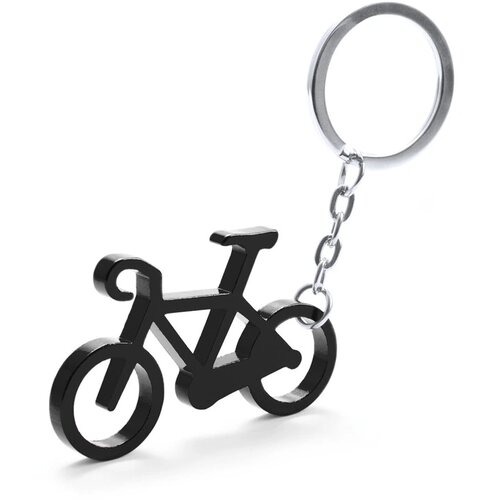 Fiets Sleutelhanger Met Opener Zwart