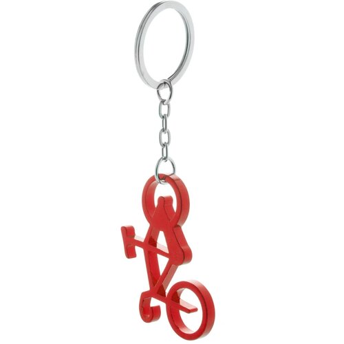Fiets Sleutelhanger Met Opener Rood