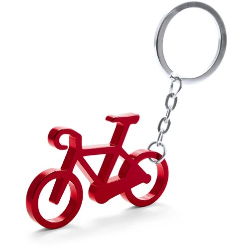 Fiets Sleutelhanger Met Opener Rood