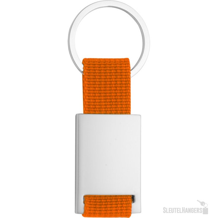 Sleutelhanger Met Polyester Koord Oranje