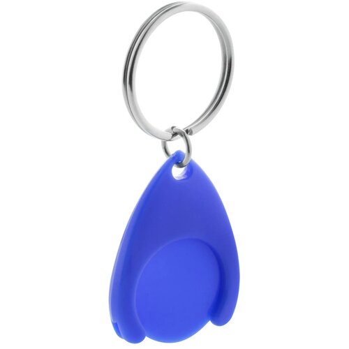 Plastic Winkelwagenmuntenhouder Blauw