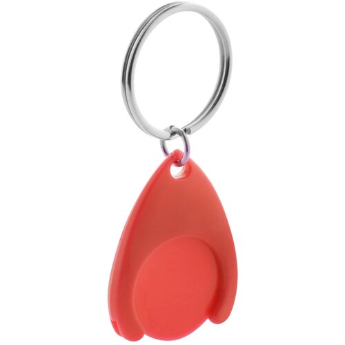 Plastic Winkelwagenmuntenhouder Rood
