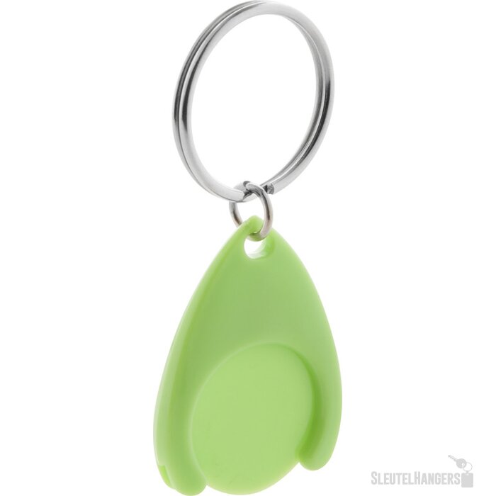 Plastic Winkelwagenmuntenhouder Groen