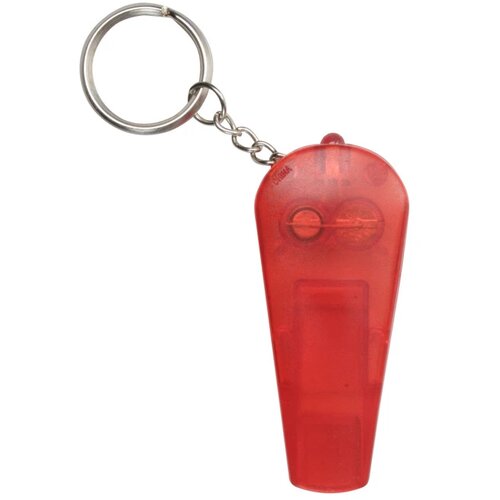 Sleutelhanger Met Fluitje En Lampje Rood